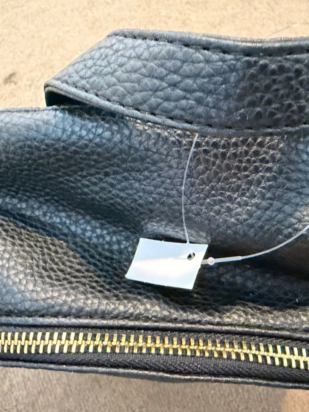 Six (from the play) mini black leather backpack NEW